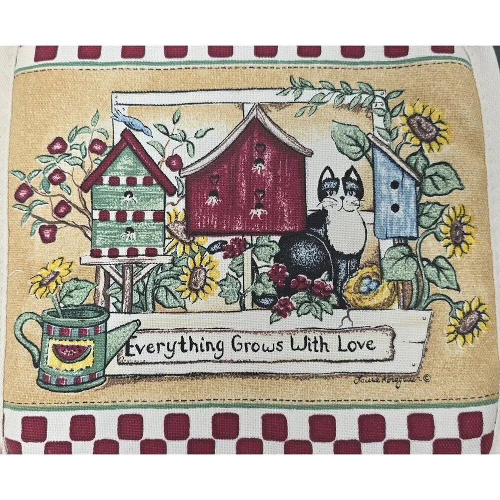 Kay Dee Designs Country Cat Birdhouses Potholders Set of 2 Laurie Korsgaden NWT